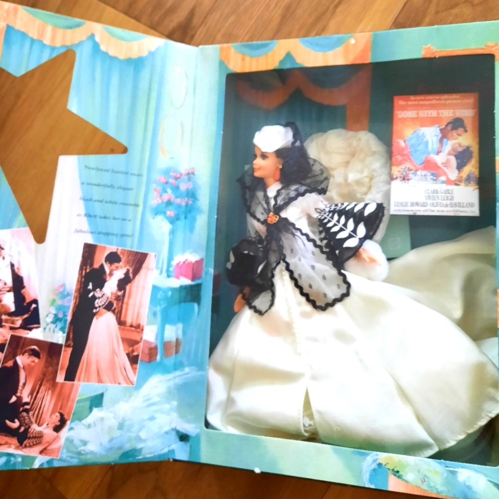 Gone with the wind barbie black and white
